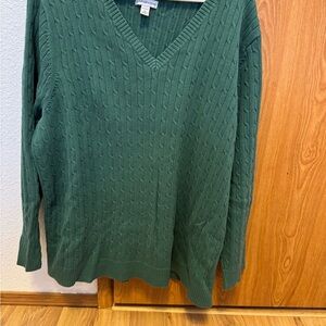 Croft & Barrow Sage Green Knit Sweater